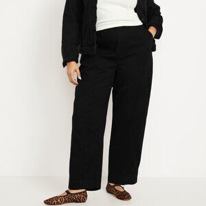 Old Navy High-Waisted Barrel Ankle Pants - NWT XL Black Jack